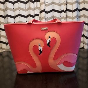 Kate Spade Large Pink Flamingo Tote Bag